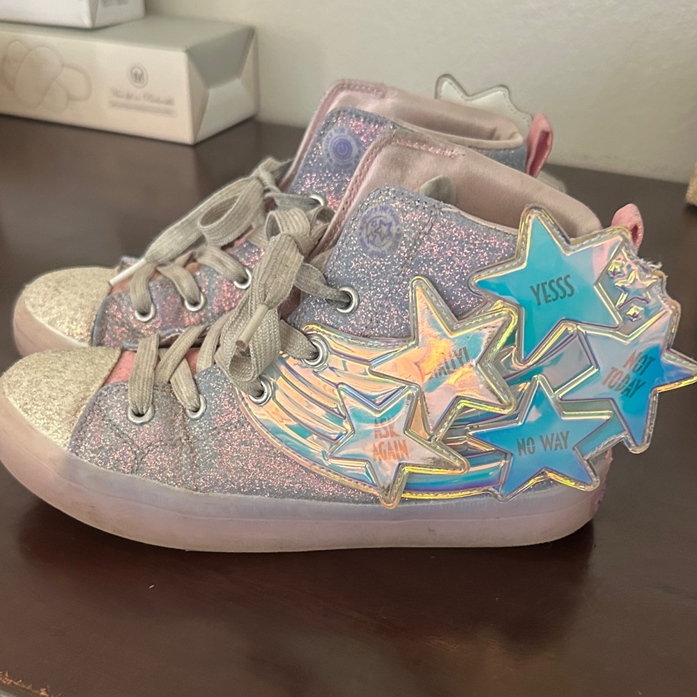 Skechers Pink Glitter Star Sneakers